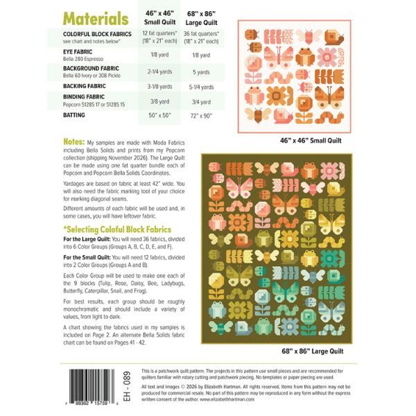 EH089 Busy Backyard Quilt Pattern by Elizabeth Hartman