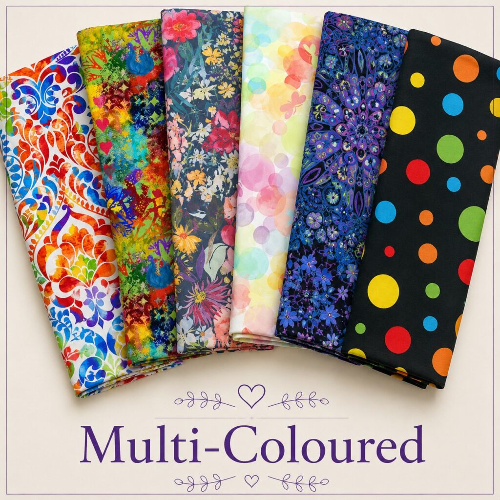 Extra Wide Quilt Backing Fabrics Multi Coloured Extra Wide Quilt Backing Fabrics Multi Coloured