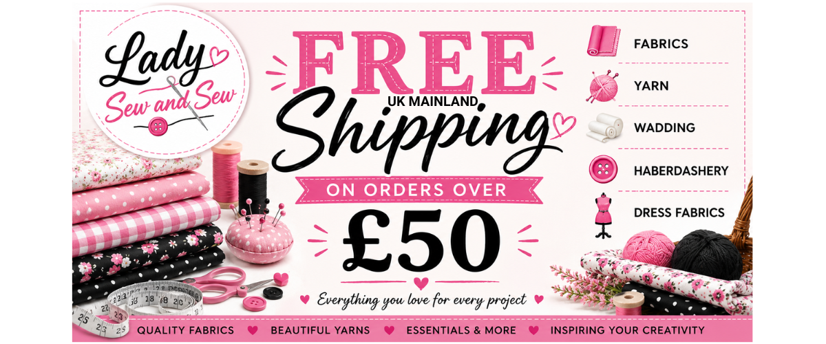 Free UK Shipping over 50