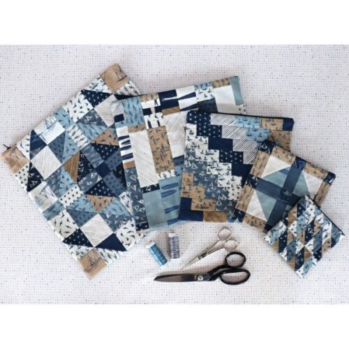 JC211 Zipped Pouches Pattern by Janet Clare