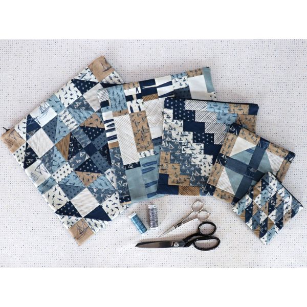 JC211 Zipped Pouches Pattern by Janet Clare