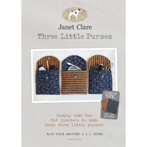 JC219 Three Little Purses Pattern by Janet Clare
