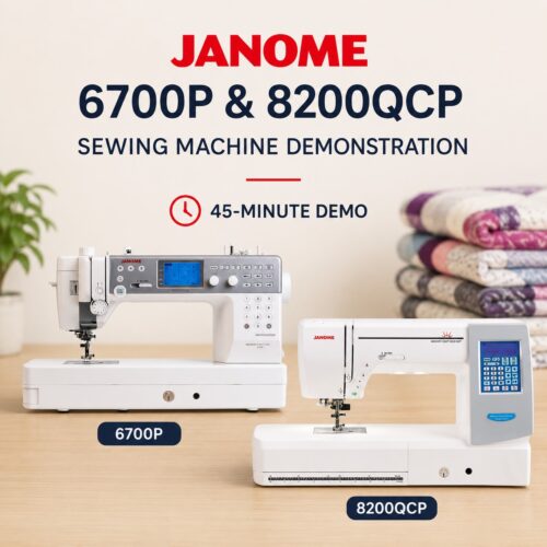 Janome 6700 and 8200 demo