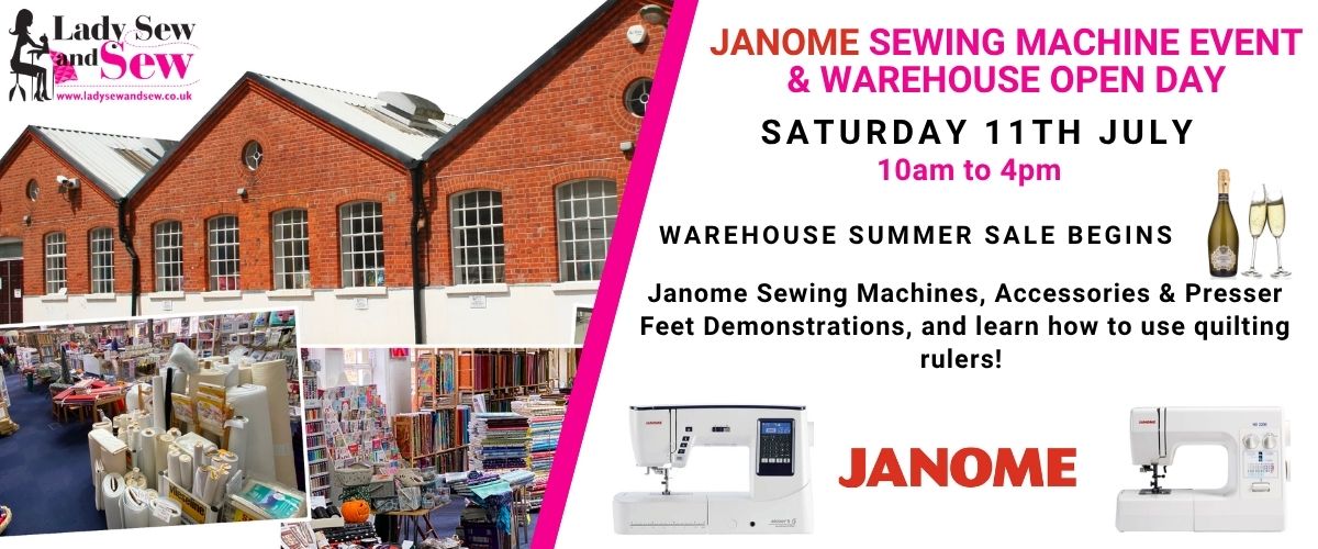 Janome open day banner
