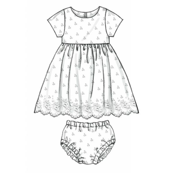 M6015 Infants' Lined Dirndl Dresses, Panties and Headband McCall's Sewing Pattern