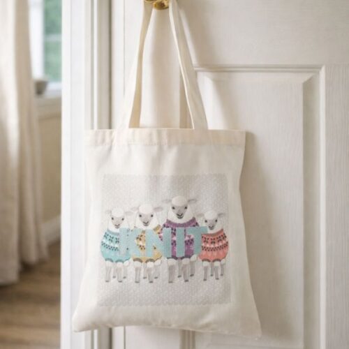 MR4673.01 Knit Sheep Tote Bag 41 x 38cm