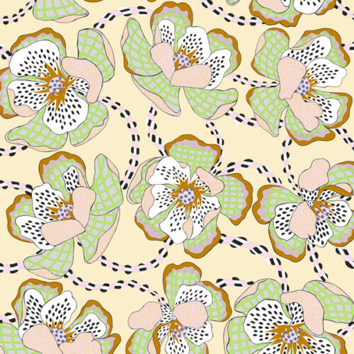 PWPE016.Lemon SM Ball Blooms, Bloom & Burrow by Penny Jeffries