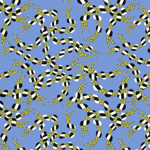 PWPE026.Blue Hare Ribbons, Bloom & Burrow by Penny Jeffries
