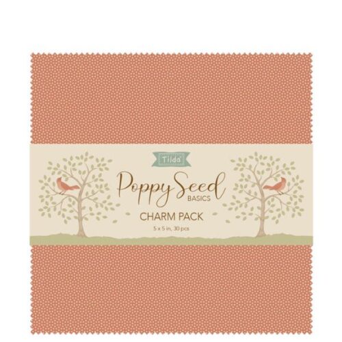 TD300271 Poppy Seed Charm Pack (30 pieces) 12.5 x 12.5cm Tilda Fabrics