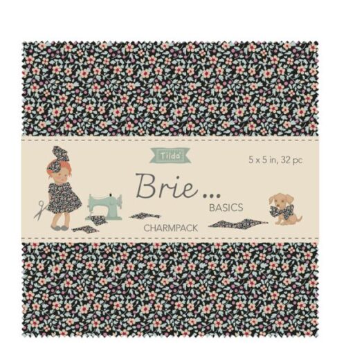 TD300273 Brie Basics Charm Pack (32 pieces) 12.5 x 12.5cm Tilda Fabrics