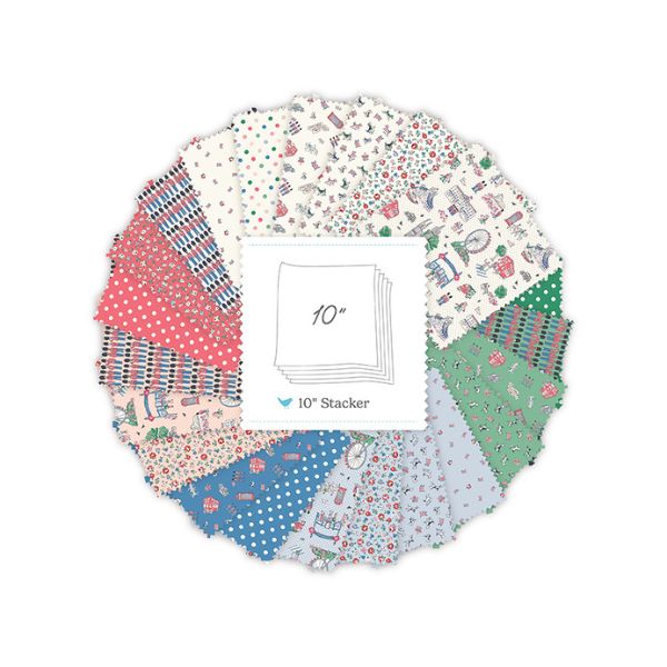 10-18990 From London With Love 10in Squares (42 pieces) by Cath Kidston