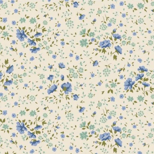 150012 Ellie BlueTeal Extra-Wide Backing by Tilda (approx. 108 wide)