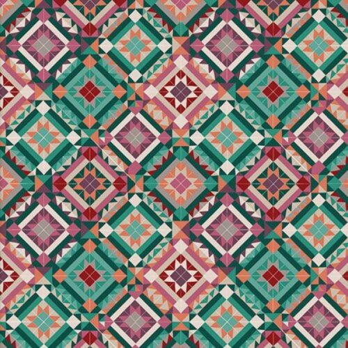 20830 Folk Geo, Folk Flora by Caroline Alfreds