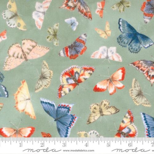 24680 14 Kaleidoscope Butterfly Green, Flutterby by Janet Clare