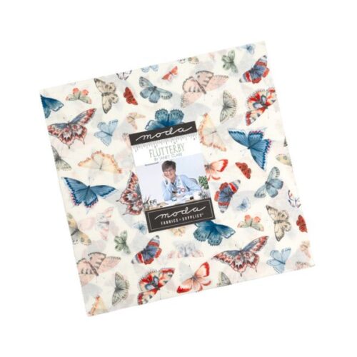 24680LC Flutterby 10in Layer Cake (42 pieces) by Janet Clare