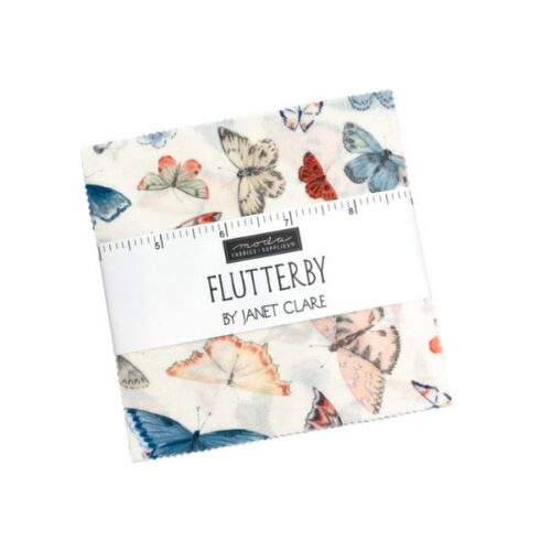 24680PP Flutterby 5in Charm Pack (42 pieces) by Janet Clare