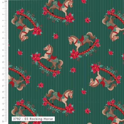3792-03 Rocking Horse, Christmas Toybox by Craft Cotton Co.