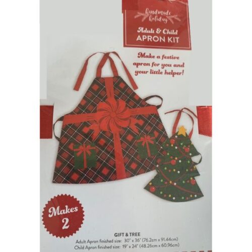 Adult and Child Apron Kit, Homemade Holiday