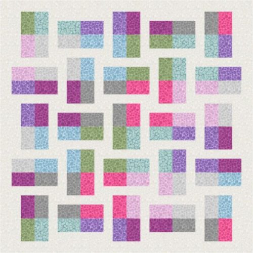 Bumbleberries Flannel Throw Quilt Kit Light by Lewis & Irene (Cut in House)