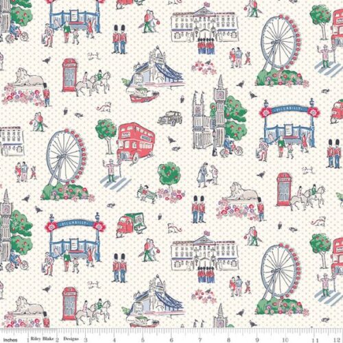 C18990-Cream Main, From London With Love by Cath Kidston, Riley Blake