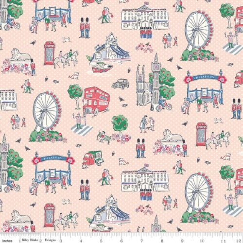 C18990-Peach Main, From London With Love by Cath Kidston, Riley Blake