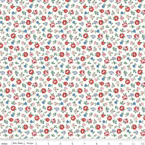 C18991-Cream Ditsy Floral, From London With Love by Cath Kidston, Riley Blake