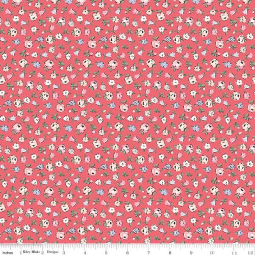 C18991-Red Ditsy Floral, From London With Love by Cath Kidston, Riley Blake