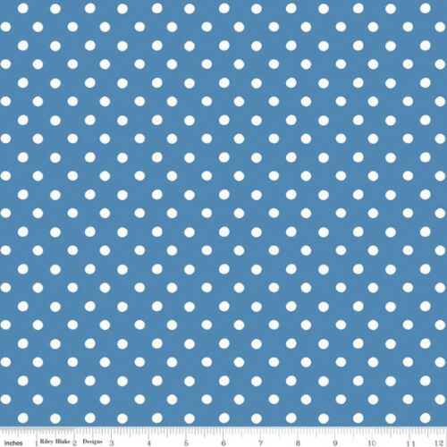 C18994-Blue Button Dots, From London With Love by Cath Kidston, Riley Blake