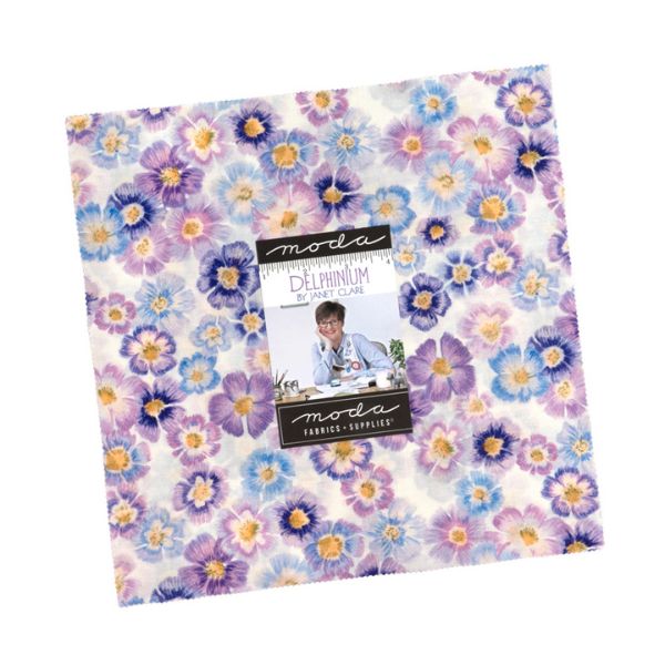 Delphinium 10in Layer Cake (42 pcs) by Janet Clare