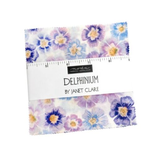 Delphinium 5in Charm Pack (42 pcs) by Janet Clare
