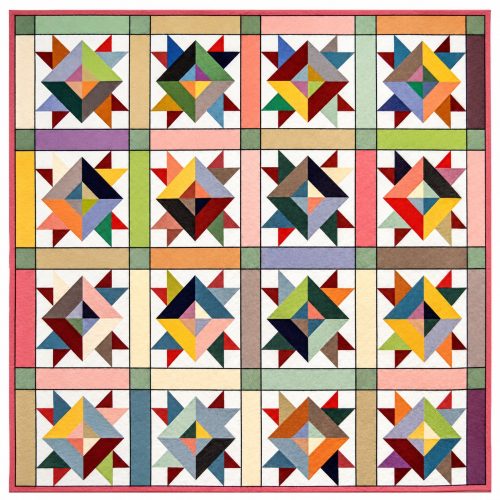 Five Star Patch Hand Piecing Quilt Carolyn Forster