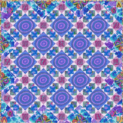 In Flight Cool Quilt Kit, Kaffe Fassett Collective Spring 2027