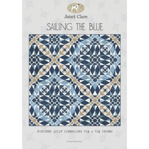 JC159 Sailing the Blue Quilt Pattern by Janet Clare