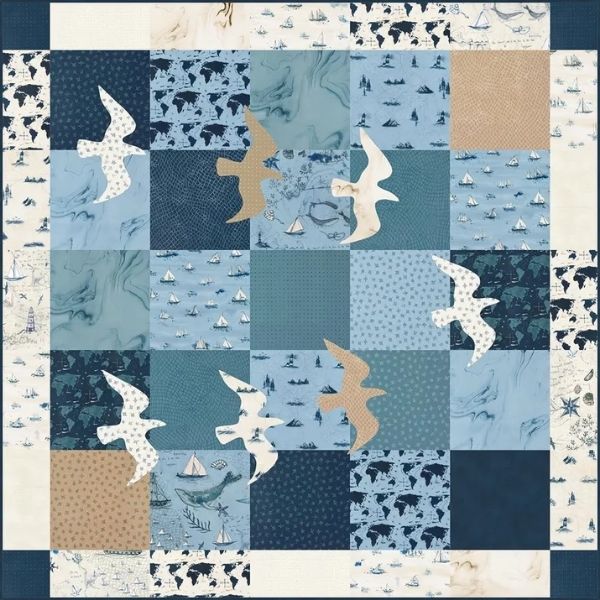 JC160 Great Gulls Quilt Pattern by Janet Clare