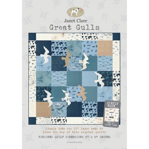JC160 Great Gulls Quilt Pattern by Janet Clare
