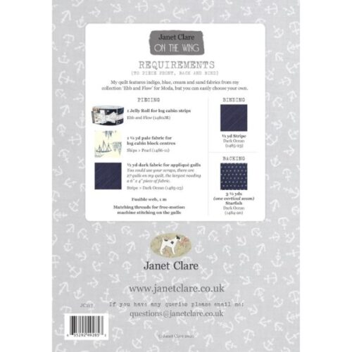 JC217 On the Wing Quilt Pattern by Janet Clare