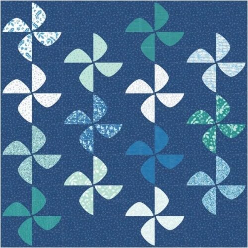 JC247 Petal Quilt Pattern by Janet Clare