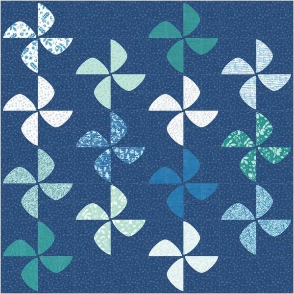 JC247 Petal Quilt Pattern by Janet Clare