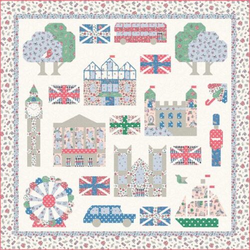 KT-18990 London Town Sampler Quilt Kit, From London With Love by Cath Kidston