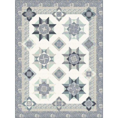 Kaleidoscope Garden Quilt Kit, Morden by Morris & Co.