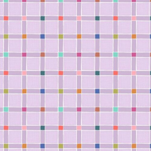 L38B Lovely Check Lilac, Patchwork Joy by Lewis & Irene