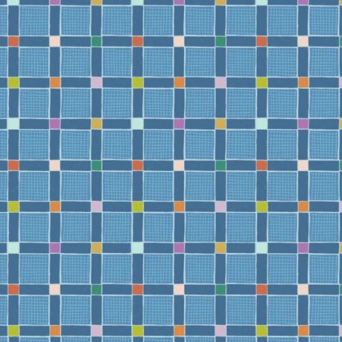 L38C Lovely Check Blue, Patchwork Joy by Lewis & Irene