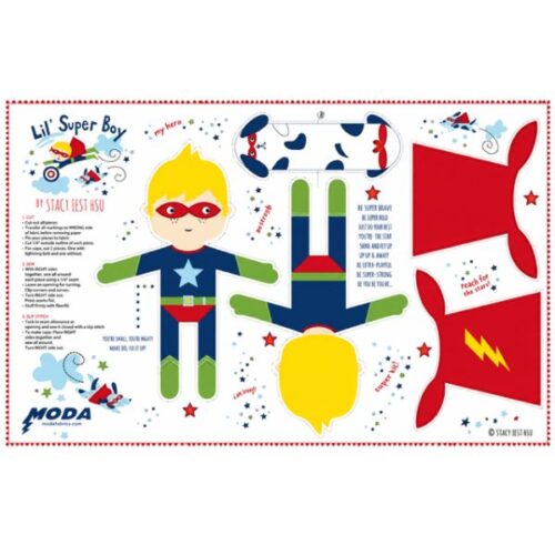 Lil’ Superhero set by Stacy Iest Hsu for Moda Fabrics