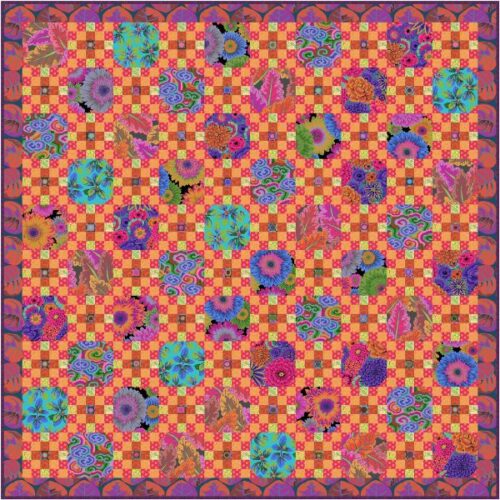 Mosaic in Bloom Quilt Kit, Kaffe Fassett Collective Spring 2027