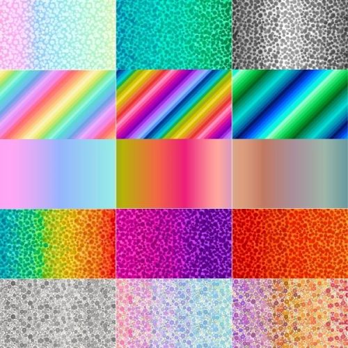 Omnifiscent Ombres Half Yard Pack (15 pieces) by Lewis & Irene (Cut in House)