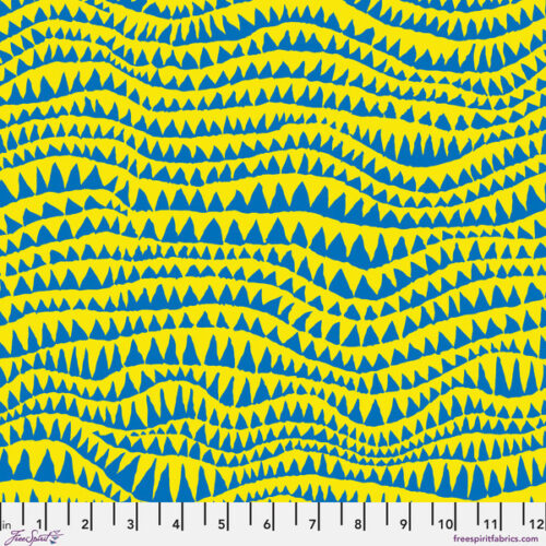 PWBM060.Yellow Sharks Teeth, Brandon Mably for Kaffe Fassett Collective