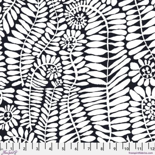 PWBM085.Blackwhite Fronds, Brandon Mably for Kaffe Fassett Collective