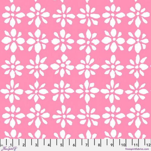 PWBM094.Pinkwhite Snow Flower, Brandon Mably for Kaffe Fassett Collective
