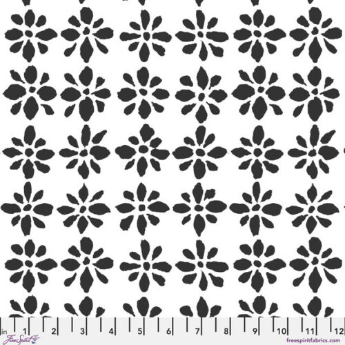 PWBM094.Whiteblack Snow Flower, Brandon Mably for Kaffe Fassett Collective