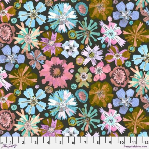 PWES049.Pastel Floral Glass, Botanica by Este MacLeod